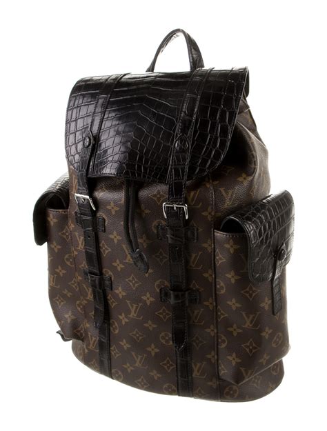 louis vuitton alligator skin backpack